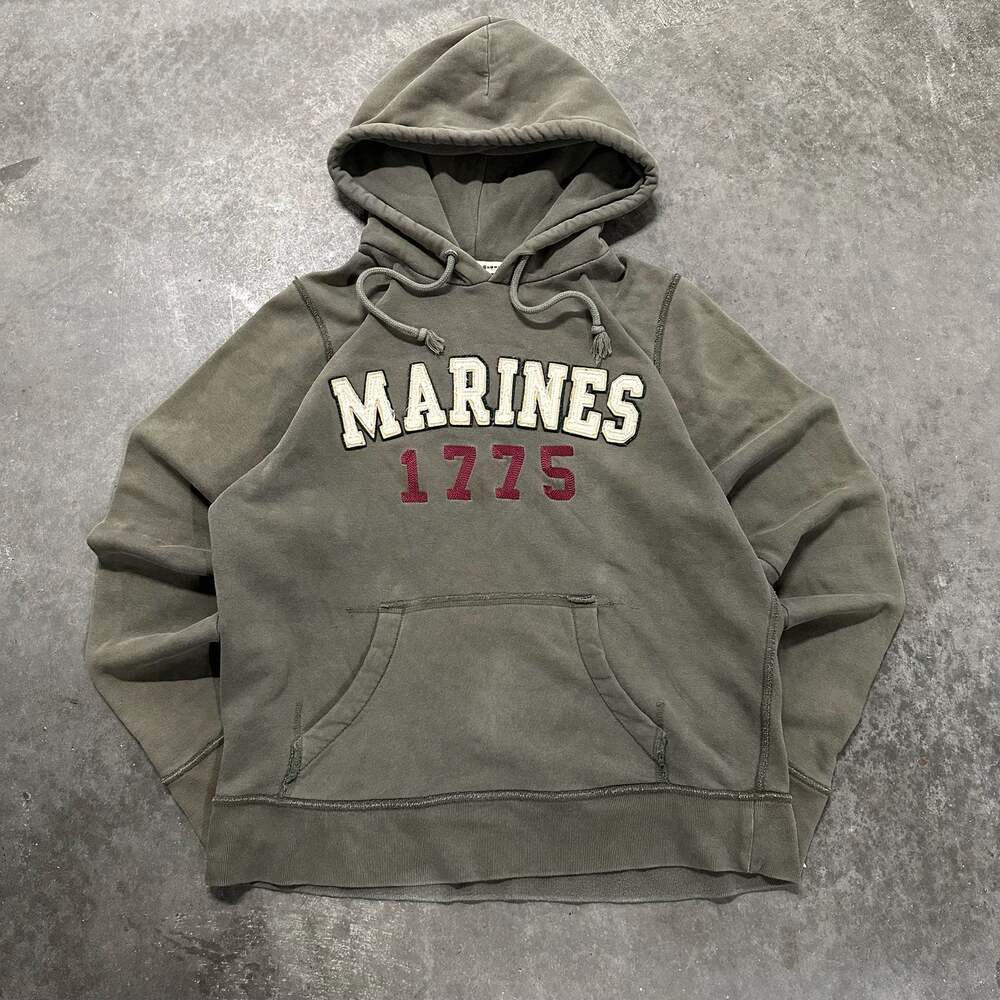 Rapid Dominance Marines 1775 Military Clothing Olive Green Hoodie Size M